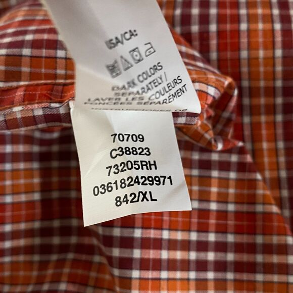 New Chaps Plaid Easy Care Button Down Shirt Men's Size XL - Picture 8 of 11